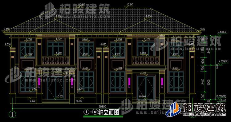 正立面图